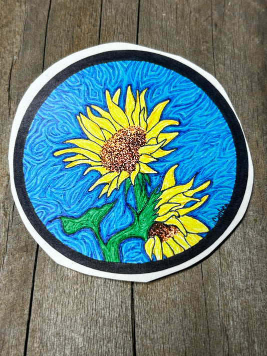 Sunflower Sticker